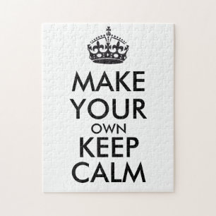 Puzzle Haz que te mantengas tranquilo - poster negro
