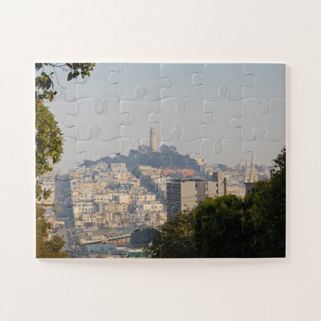 Puzzle Hazy Coit Tower, San Francisco, California (Horizontal)