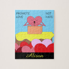 Puzzle Heart Habla Acerca Del Amor: