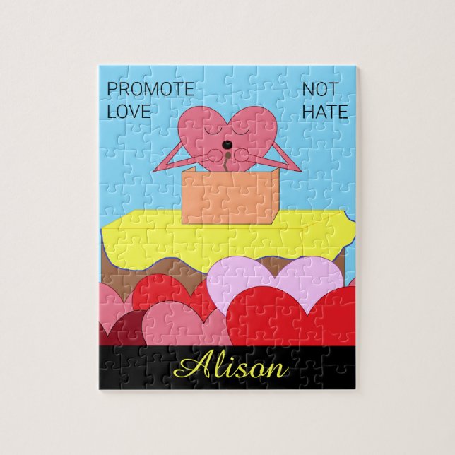 Puzzle Heart Habla Acerca Del Amor: (Vertical)