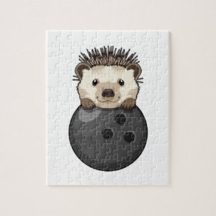 Puzzle Hedgehog en el Bowling con bolas