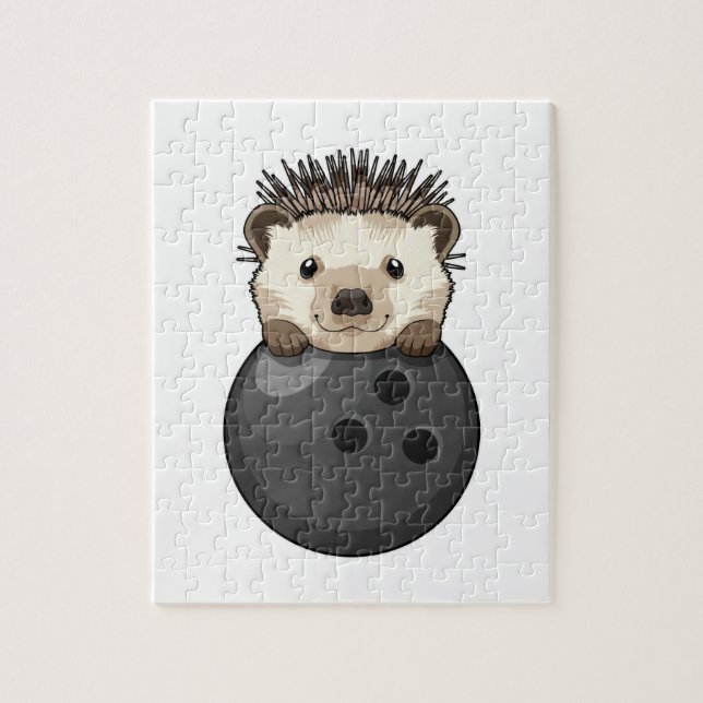 Puzzle Hedgehog en el Bowling con bolas (Vertical)