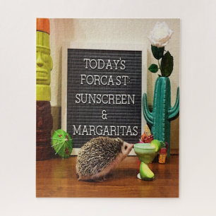 Puzzle Hedgehog Sunscreen y Margaritas