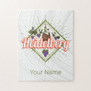 Puzzle Heidelberg am Neckar Alemania Retro Vintage