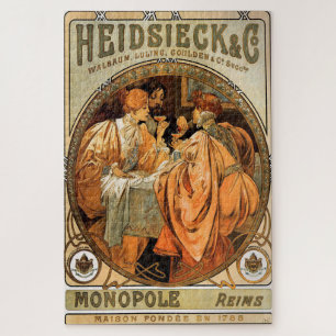 Puzzle Heidsieck & Co. por Alphonse Mucha