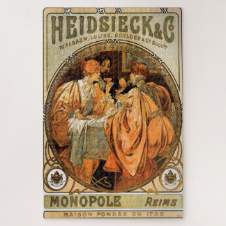 Puzzle Heidsieck & Co. por Alphonse Mucha