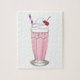 Puzzle Helado Cream Shoppe Fresa Leche rosa Foodie