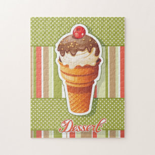 Puzzle Helado de chocolate del vintage