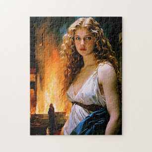 Puzzle "Helena, la belleza de un espartano, el fuego de T