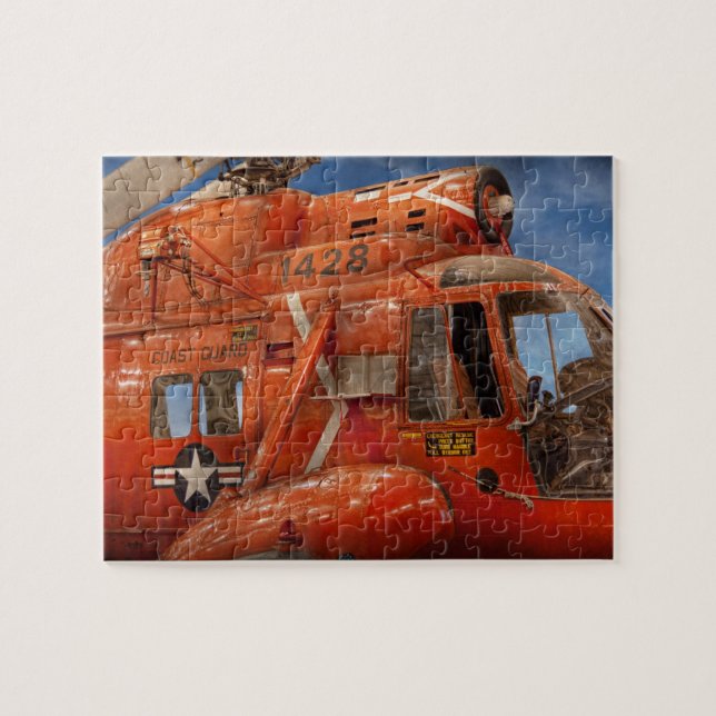 Puzzle Helicóptero - Helicóptero de la guardia costera (Horizontal)