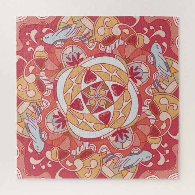 Puzzle Hello Spring: Jardín Botánico Rosa (Vertical)