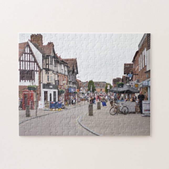 Puzzle Henley Street Stratford-Upon-Avon Reino Unido (Horizontal)