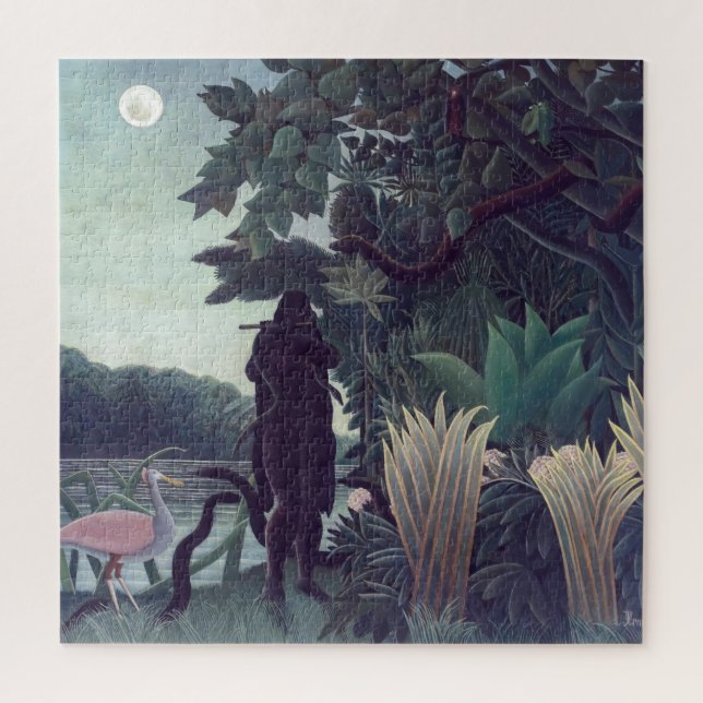 Puzzle Henri Rousseau - El encantador de serpientes (Vertical)