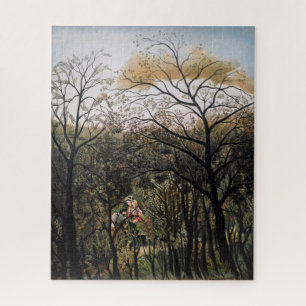 Puzzle Henri Rousseau - Encuentro en el bosque