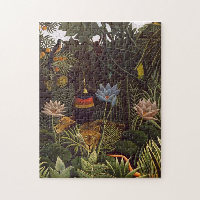 Puzzle Henri Rousseau la selva del sueño florece la (Vertical)