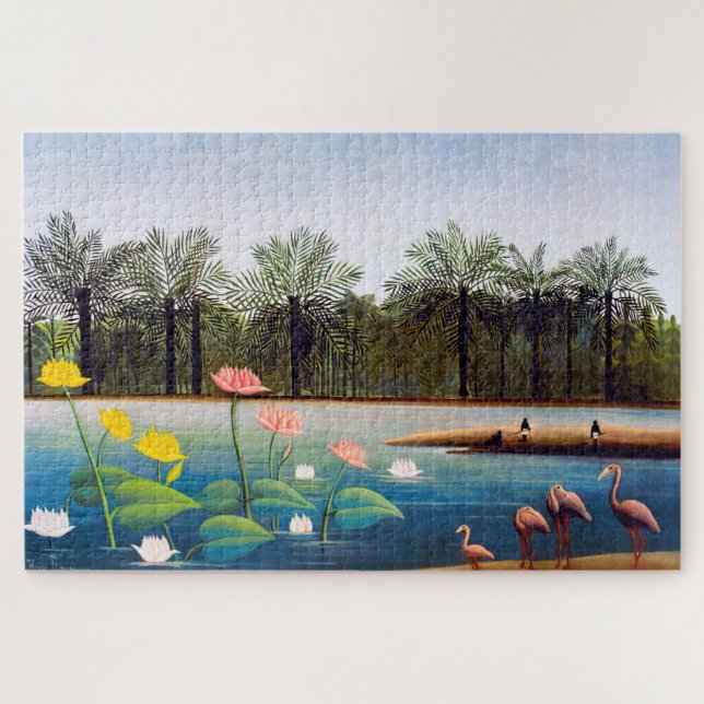 Puzzle Henri Rousseau - Los flamencos (Horizontal)