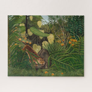 Puzzle Henri Rousseau - Pelea entre Tigre y Búfalo