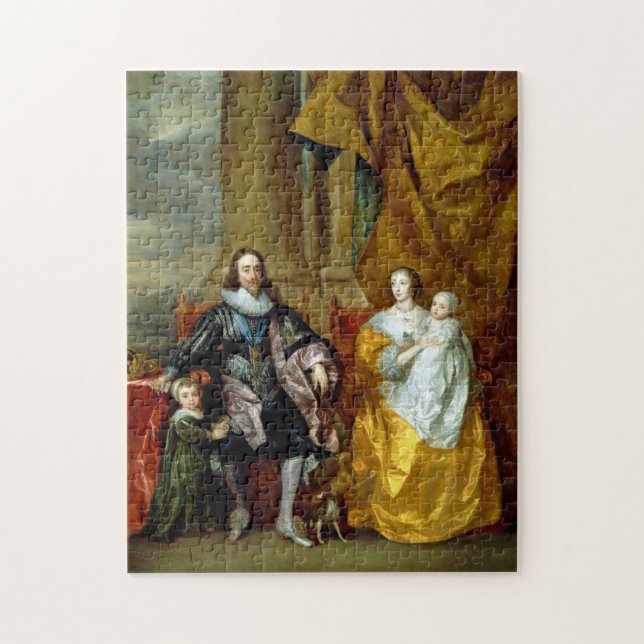 Puzzle Henrietta Maria y Charles I por Van Dyck (Vertical)