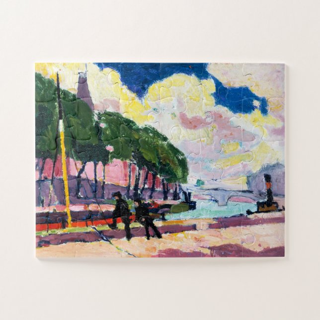 Puzzle Henry Lyman Sayen a orillas del Sena (Horizontal)