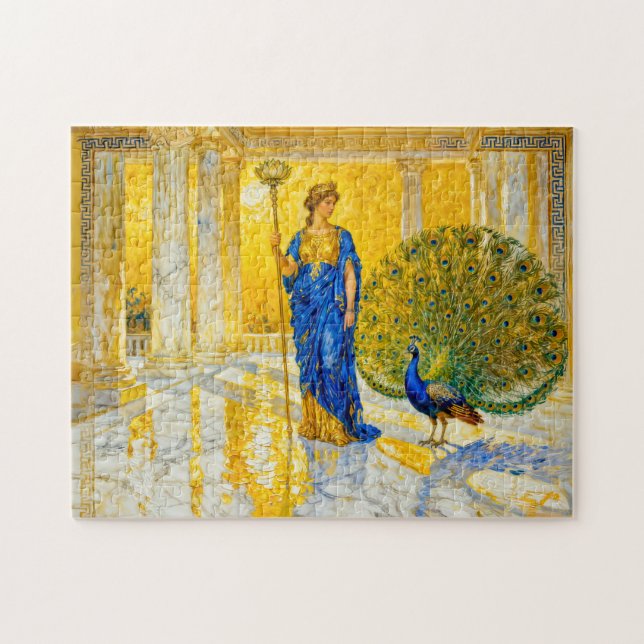 Puzzle Hera with Peacock and Scepter in Grand Temple Hall (Horizontal)