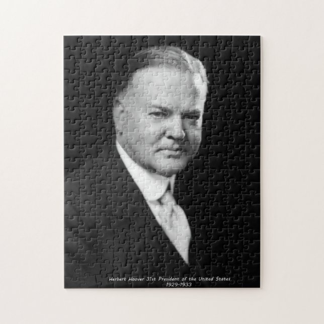 Puzzle Herbert Hoover 31º  Presidente EE. UU. (Vertical)