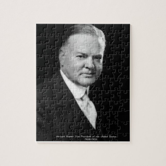 Puzzle Herbert Hoover 31º  Presidente EE. UU. (Vertical)