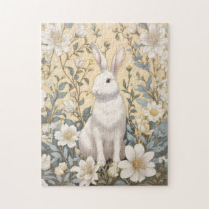 Puzzle Hermano blanco lindo Pastel Floral Amarilla