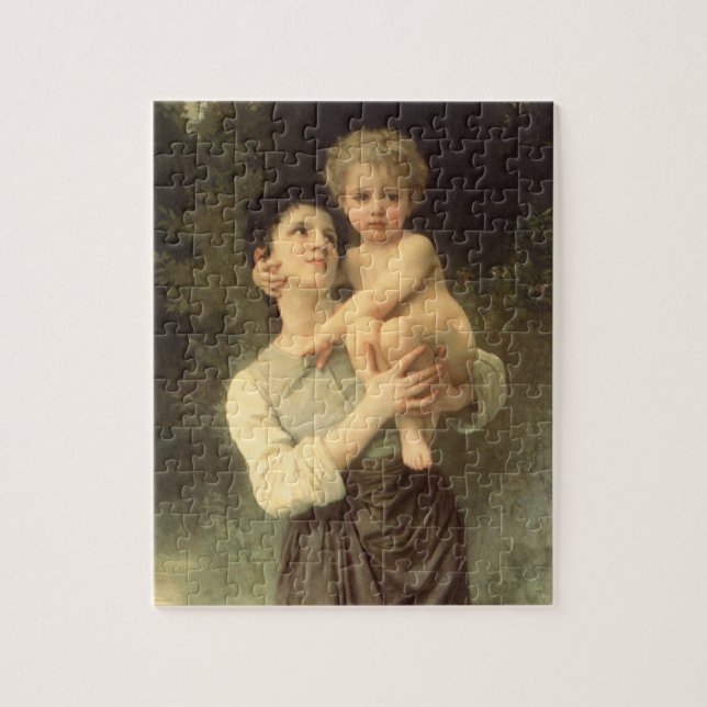 Puzzle Hermano y hermana de William Adolphe Bouguereau (Vertical)