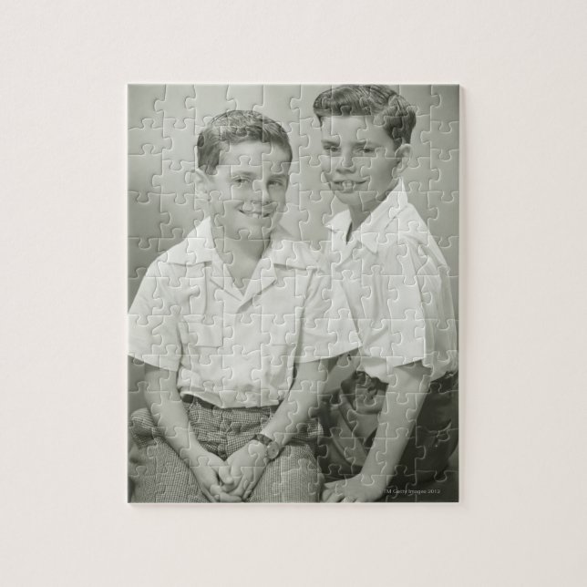 Puzzle Hermanos en estudio (Vertical)