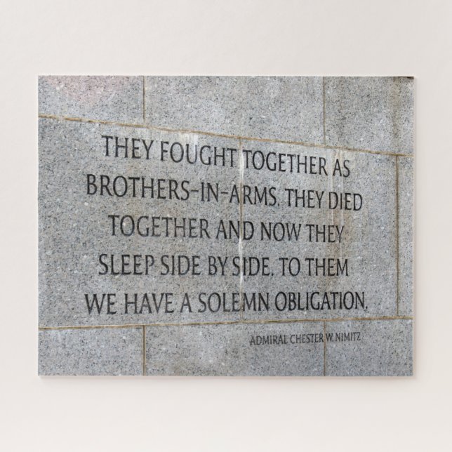 Puzzle Hermanos en memoria de armas Segunda Guerra Mundia (Horizontal)