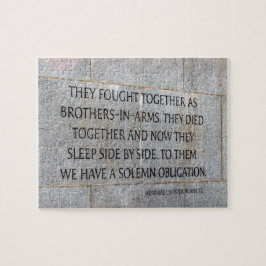 Puzzle Hermanos en memoria de armas Segunda Guerra Mundia