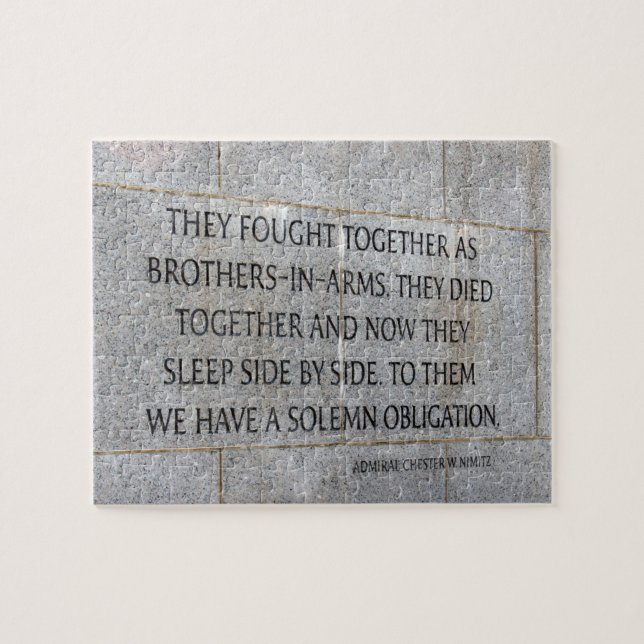 Puzzle Hermanos en memoria de armas Segunda Guerra Mundia (Horizontal)