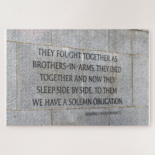 Puzzle Hermanos en memoria de armas Segunda Guerra Mundia (Horizontal)