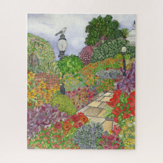 Puzzle Hermosa acuarela de jardín