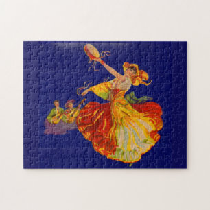 Puzzle hermosa bailarina española