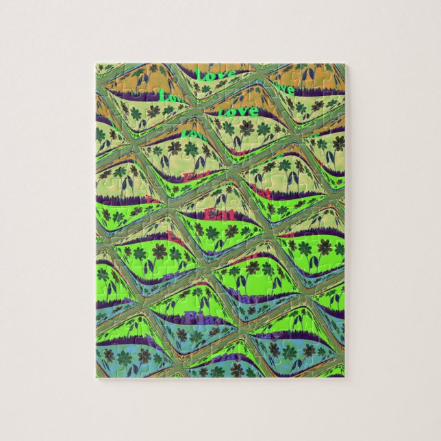 Puzzle Hermosa Belleza Floral en Jardín Ecléctico (Vertical)