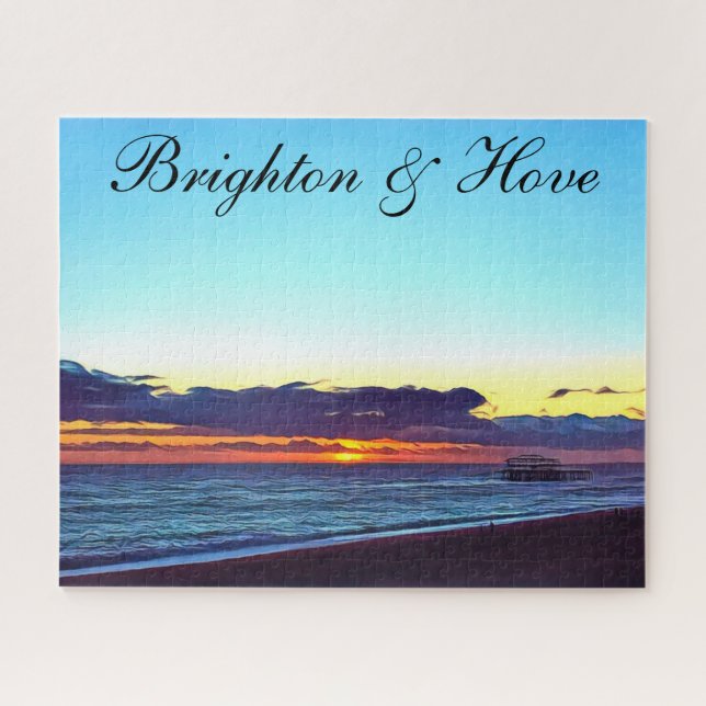 Puzzle Hermosa Brighton y Hove Beach & Sunset (Horizontal)