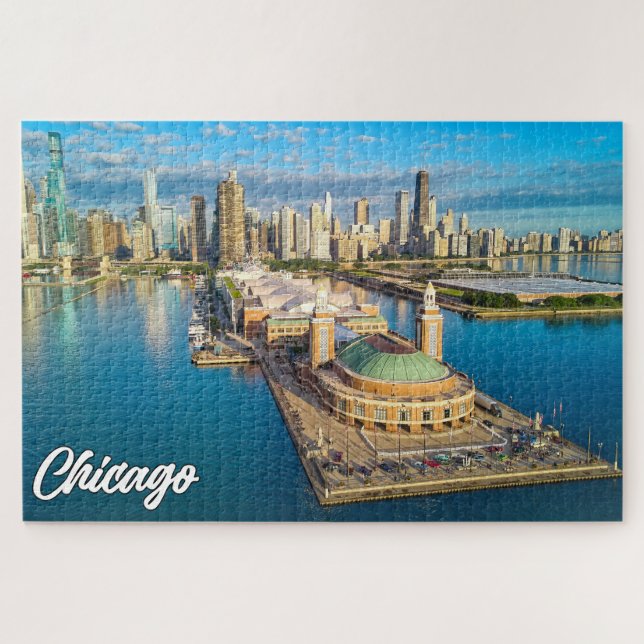 Puzzle Hermosa Chicago, Illinois, Estados Unidos (Horizontal)