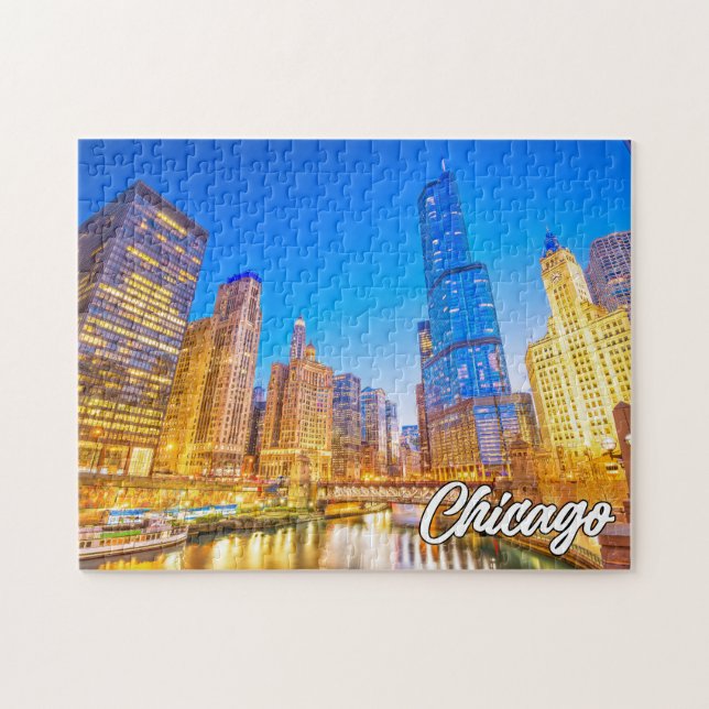 Puzzle Hermosa Chicago, Illinois, Estados Unidos (Horizontal)