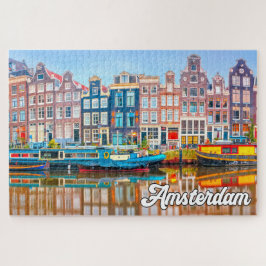 Puzzle Hermosa Ciudad De Ámsterdam, Países Bajos