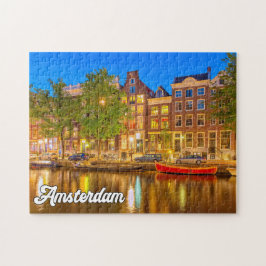 Puzzle Hermosa Ciudad De Ámsterdam, Países Bajos