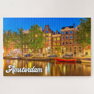 Puzzle Hermosa Ciudad De Ámsterdam, Países Bajos