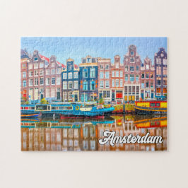 Puzzle Hermosa Ciudad De Ámsterdam, Países Bajos