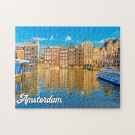 Puzzle Hermosa Ciudad De Ámsterdam, Países Bajos