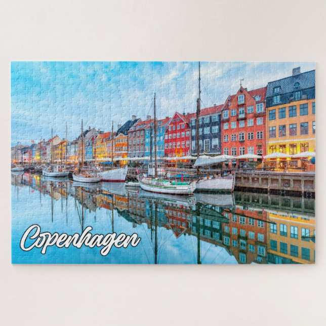Puzzle Hermosa Ciudad De Copenhague, Dinamarca (Horizontal)