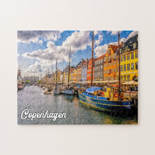 Puzzle Hermosa Ciudad De Copenhague, Dinamarca (Horizontal)