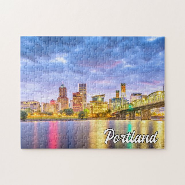 Puzzle Hermosa Ciudad De Portland, Oregón (Horizontal)