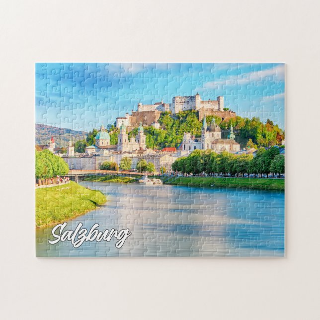 Puzzle Hermosa Ciudad De Salzburgo, Austria (Horizontal)