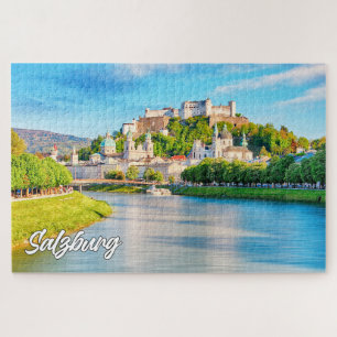 Puzzle Hermosa Ciudad De Salzburgo, Austria