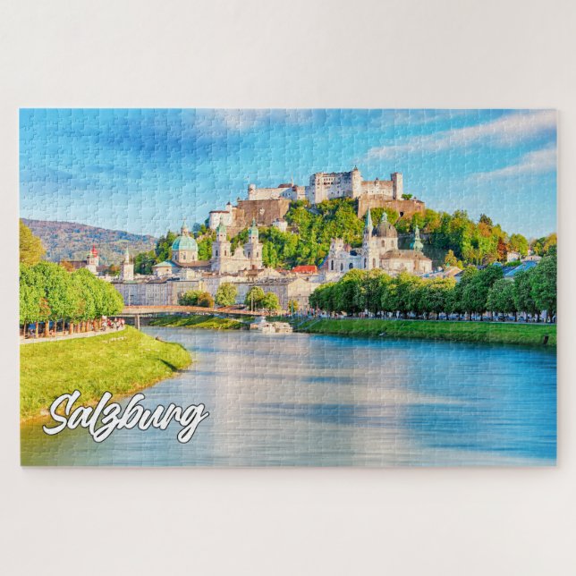 Puzzle Hermosa Ciudad De Salzburgo, Austria (Horizontal)
